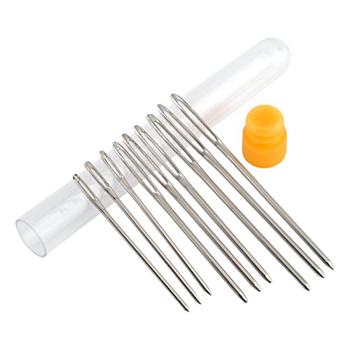 LIHAO 120 Marcadores de Puntada de Bloqueo con 9 Agujas de Ojo Grande y 6 Protectores de Punta para Agujas de Tejer LIHAO 120 Marcadores de Puntada de Bloqueo con 9 Agujas de Ojo Grande y 6 Protectores de Punta para Agujas de Tejer