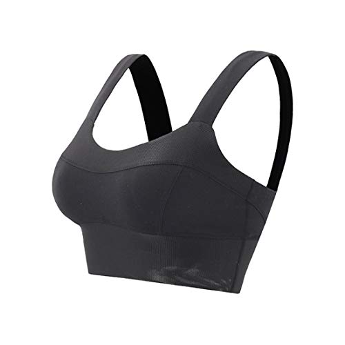 LIJINCHENG-Bra Sujetador Deportivo Big Busts Alto Cómodo Criss Crossed Back Tiras de Fitness Pilates Sujetadores de Yoga para Mujeres Gimnasio Sujetador de Yoga para Mujeres (Color : Black, Size : M)