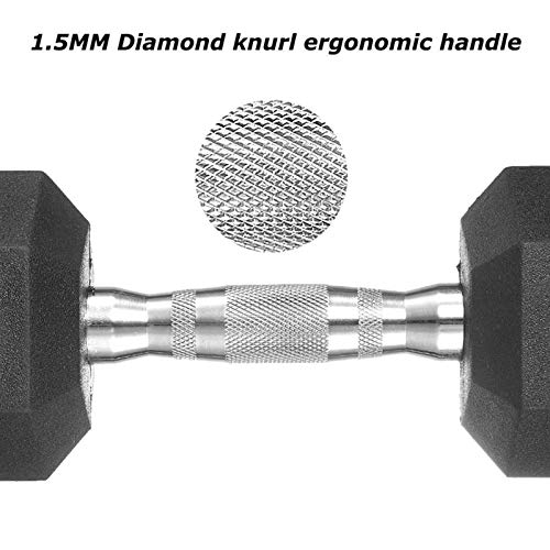 lijingaa Mancuernas Hexagonales De Goma,Culturismo Levantamiento De Pesas,Aeróbicos Accesorio De Entrenamiento para Antebrazos,15,20kg,Set De Mancuernas,Fitness Mancuernas-Negro 22.5kg lijingaa Mancuernas Hexagonales De Goma,Culturismo Levantamiento De Pesas,Aeróbicos Accesorio De Entrenamiento para Antebrazos,15,20kg,Set De Mancuernas,Fitness Mancuernas-Negro 22.5kg