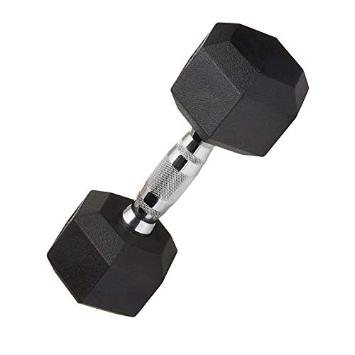 lijingaa Mancuernas Hexagonales De Goma,Culturismo Levantamiento De Pesas,Aeróbicos Accesorio De Entrenamiento para Antebrazos,15,20kg,Set De Mancuernas,Fitness Mancuernas-Negro 22.5kg