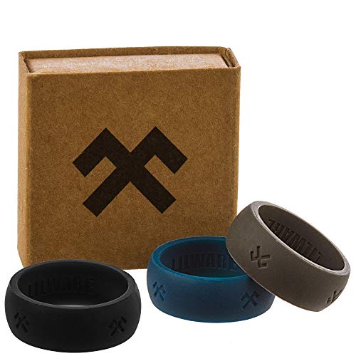 Lilware Silicone Wedding Ring Anillo de Bodas de Silicona. Banda para Personas de Estilo de Vida Activo con el Símbolo de Jumis. Talla 9. Negro Lilware Silicone Wedding Ring Anillo de Bodas de Silicona. Banda para Personas de Estilo de Vida Activo con el Símbolo de Jumis. Talla 9. Negro