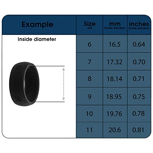Lilware Silicone Wedding Ring Anillo de Bodas de Silicona. Banda para Personas de Estilo de Vida Activo con el Símbolo de Jumis. Talla 9. Negro Lilware Silicone Wedding Ring Anillo de Bodas de Silicona. Banda para Personas de Estilo de Vida Activo con el Símbolo de Jumis. Talla 9. Negro