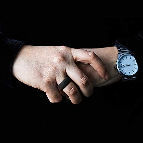 Lilware Silicone Wedding Ring Anillo de Bodas de Silicona. Banda para Personas de Estilo de Vida Activo con el Símbolo de Jumis. Talla 9. Negro Lilware Silicone Wedding Ring Anillo de Bodas de Silicona. Banda para Personas de Estilo de Vida Activo con el Símbolo de Jumis. Talla 9. Negro