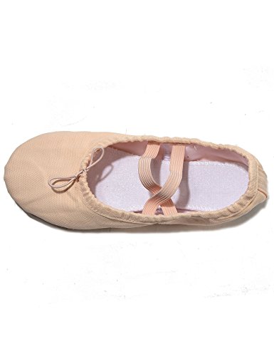 Lily's Locker- Zapatillas de Ballet clásico de Suela Partida Zapatillas Media Punta de Ballet Danza para Niña y Adultos(28, Rosa Claro)