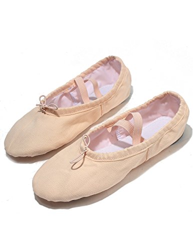 Lily's Locker- Zapatillas de Ballet clásico de Suela Partida Zapatillas Media Punta de Ballet Danza para Niña y Adultos(28, Rosa Claro)