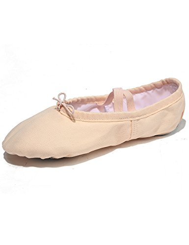 Lily's Locker- Zapatillas de Ballet clásico de Suela Partida Zapatillas Media Punta de Ballet Danza para Niña y Adultos(28, Rosa Claro)