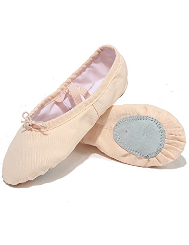 Lily's Locker- Zapatillas de Ballet clásico de Suela Partida Zapatillas Media Punta de Ballet Danza para Niña y Adultos(30, Rosa Claro)