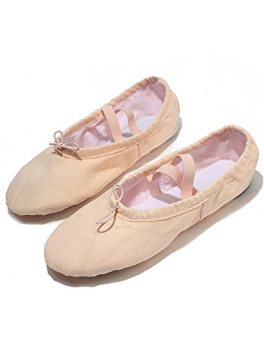 Lily's Locker- Zapatillas de Ballet clásico de Suela Partida Zapatillas Media Punta de Ballet Danza para Niña y Adultos(30, Rosa Claro)