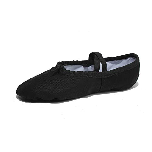 Lily's Locker- Zapatillas de Ballet clásico de Suela Partida Zapatillas Media Punta de Ballet Danza para Niña y Adultos(35, Negro)