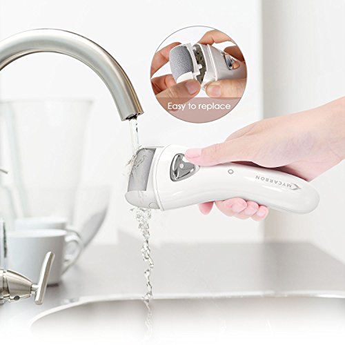Lima elétrica pies MYCARBON Pedicura Profesional Lima Durezas Pies Recargable Aparato de Pedicura eléctrico Eliminar las Durezas y las Callosidades Cuidado Pies con Recambios (Blanco) Lima elétrica pies MYCARBON Pedicura Profesional Lima Durezas Pies Recargable Aparato de Pedicura eléctrico Eliminar las Durezas y las Callosidades Cuidado Pies con Recambios (Blanco)