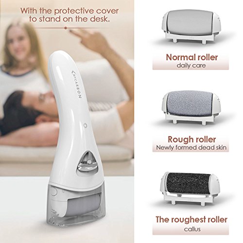 Lima elétrica pies MYCARBON Pedicura Profesional Lima Durezas Pies Recargable Aparato de Pedicura eléctrico Eliminar las Durezas y las Callosidades Cuidado Pies con Recambios (Blanco) Lima elétrica pies MYCARBON Pedicura Profesional Lima Durezas Pies Recargable Aparato de Pedicura eléctrico Eliminar las Durezas y las Callosidades Cuidado Pies con Recambios (Blanco)