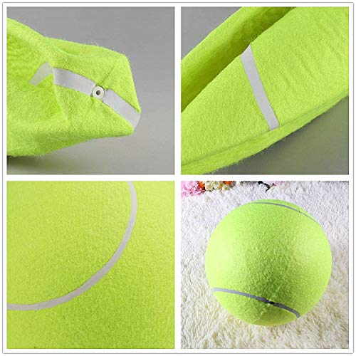 Limeow Pelota de Tenis Gigante Pet Ball Pelota de Tenis Pelota de Tenis Caucho Natural Hinchable Pelota de Tenis Pelota de Tenis para Mascota 24cm para Entrenar Cachorro Juguete Deportes