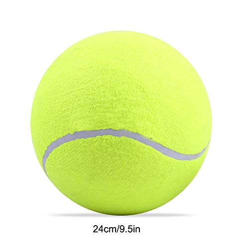 Limeow Pelota de Tenis Gigante Pet Ball Pelota de Tenis Pelota de Tenis Caucho Natural Hinchable Pelota de Tenis Pelota de Tenis para Mascota 24cm para Entrenar Cachorro Juguete Deportes