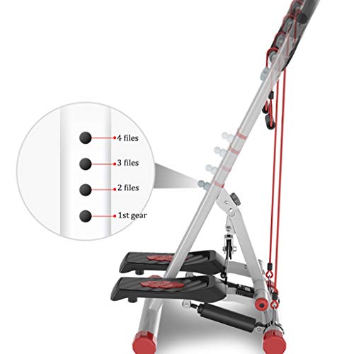 LIMUZI Inicio Plegable aeróbico Paso a Paso multifunción pérdida de Cintura Fina de Tubo de Estufa de Fitness Paso a Paso Silencio máquina de Pesas Ajustable Máquinas de Ejercicios de Entrenamiento