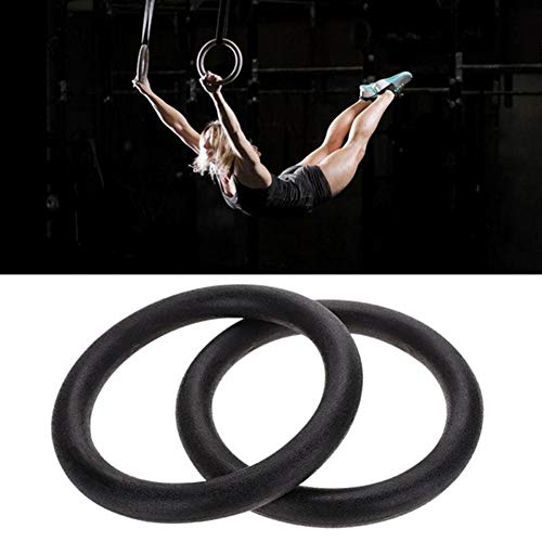 LINBUDAO 2Pcs Gimnasio casero Pull Up Ejercicio Fitness Anillos de Gimnasia Herramienta de Entrenamiento de   Fuerza   Anillos de Fitness Resistencia Anillos de Fitness Fuerza | Gimnasia | Deportes