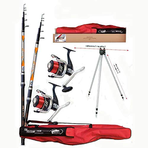 Lineaeffe Top Telesurf Full Surfcasting Combo 4.20 m 200 g Mulinelli 6000