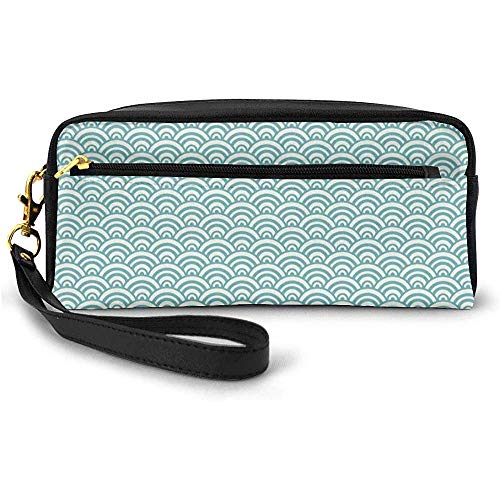 Líneas Curvas Burbujas en Alta mar Temporada de Surf Deportes acuáticos Verano oceánico Bolsa de Maquillaje pequeña Estuche de lápices 20cm * 5.5cm * 8.5cm Líneas Curvas Burbujas en Alta mar Temporada de Surf Deportes acuáticos Verano oceánico Bolsa de Maquillaje pequeña Estuche de lápices 20cm * 5.5cm * 8.5cm