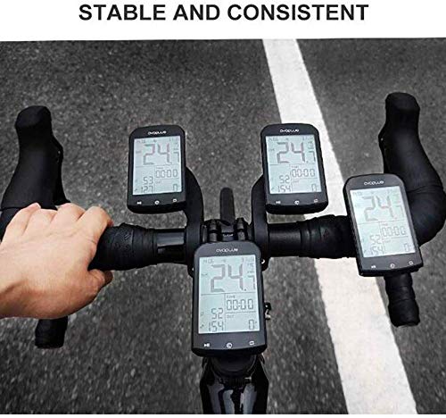 Linghuang GPS Bicicleta Ciclocomputadores Impermeable Bicicleta Velocímetro Odómetro Ant + Velocímetro inalámbrico Bluetooth Compatible con la aplicación Pantalla LCD de 2.9 Pulgadas con luz de Fondo
