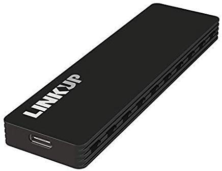 LINKUP - NVMe Enclosure M.2 SSD to USB C 10Gbps Adapter | Aluminum Case USB 3.1 Gen 2 (10 Gbps) to PCIe Gen3 x2 Bridge Chip | for Windows & Mac | Compatible for Samsung 960/970 EVO/Pro WD Black 660P