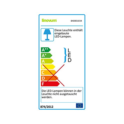 Linovum SCARA - Juego de 6 focos LED para exteriores (IP54, 230 V, 4,5 W, luz blanca cálida, 6 focos, redondos), color blanco