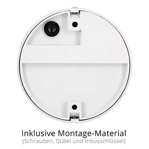 Linovum SCARA - Juego de 6 focos LED para exteriores (IP54, 230 V, 4,5 W, luz blanca cálida, 6 focos, redondos), color blanco Linovum SCARA - Juego de 6 focos LED para exteriores (IP54, 230 V, 4,5 W, luz blanca cálida, 6 focos, redondos), color blanco
