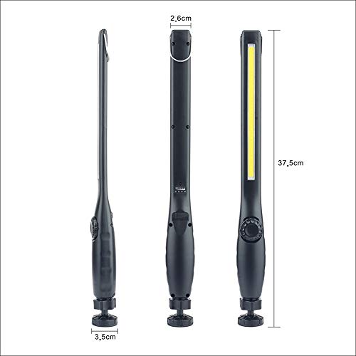 Linterna de Trabajo COB LED Recargable Iman Profesional, Linterna Trabajo LED Recargable USB, Luz de Trabajo Portatil, con Gancho, Base Imán, Cable USB para Casa Auto Camping Emergencia Reparacion Linterna de Trabajo COB LED Recargable Iman Profesional, Linterna Trabajo LED Recargable USB, Luz de Trabajo Portatil, con Gancho, Base Imán, Cable USB para Casa Auto Camping Emergencia Reparacion
