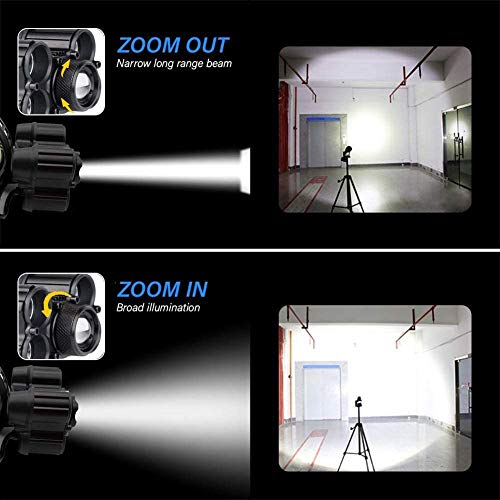 Linterna frontal LED Recargable de Trabajo, 8000 Lúmenes, 4 Modos de Luz con Flash, Zoom in/out, Ligera Elástica, Impermeable para Ciclismo, Correr, Deportes Nocturnos... Linterna frontal LED Recargable de Trabajo, 8000 Lúmenes, 4 Modos de Luz con Flash, Zoom in/out, Ligera Elástica, Impermeable para Ciclismo, Correr, Deportes Nocturnos...