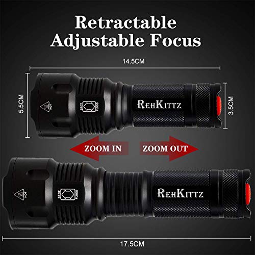 Linterna LED Alta Potencia Militar T6 de Enfoque Ajustable Impermeable de Táctica Antorcha Luz para Ciclismo Montañismo Camping Senderismo Emergencia Portátil Linternas Linterna LED Alta Potencia Militar T6 de Enfoque Ajustable Impermeable de Táctica Antorcha Luz para Ciclismo Montañismo Camping Senderismo Emergencia Portátil Linternas
