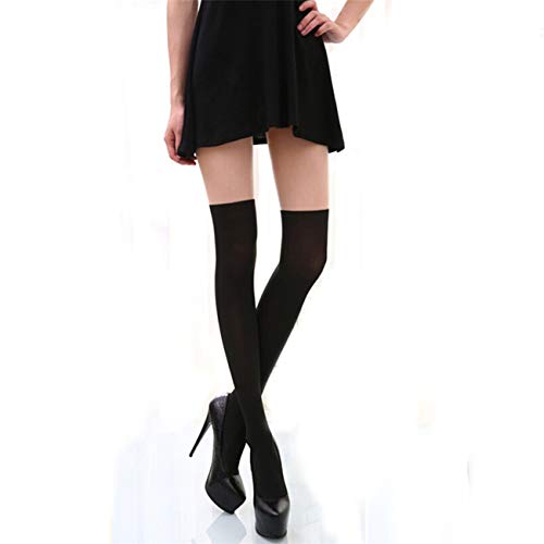 Lionel Philip Medias sexys para Mujer sobre la Rodilla Doble Raya Transparente Negro Tentación Suspender Patchwork Pantimedias Medias Costuras de Dos Colores Lionel Philip Medias sexys para Mujer sobre la Rodilla Doble Raya Transparente Negro Tentación Suspender Patchwork Pantimedias Medias Costuras de Dos Colores
