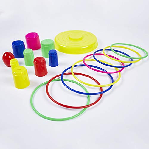 LIOOBO 1 Juego de Lanzamiento de Anillo Juego de Padres e Hijos Creativo Altura Ajustable Juguetes Accesorios de Juego lanzando Anillos para Jugar al Aire Libre LIOOBO 1 Juego de Lanzamiento de Anillo Juego de Padres e Hijos Creativo Altura Ajustable Juguetes Accesorios de Juego lanzando Anillos para Jugar al Aire Libre