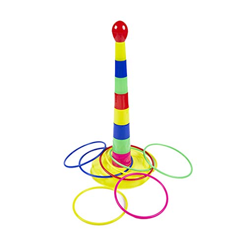 LIOOBO 1 Juego de Lanzamiento de Anillo Juego de Padres e Hijos Creativo Altura Ajustable Juguetes Accesorios de Juego lanzando Anillos para Jugar al Aire Libre LIOOBO 1 Juego de Lanzamiento de Anillo Juego de Padres e Hijos Creativo Altura Ajustable Juguetes Accesorios de Juego lanzando Anillos para Jugar al Aire Libre