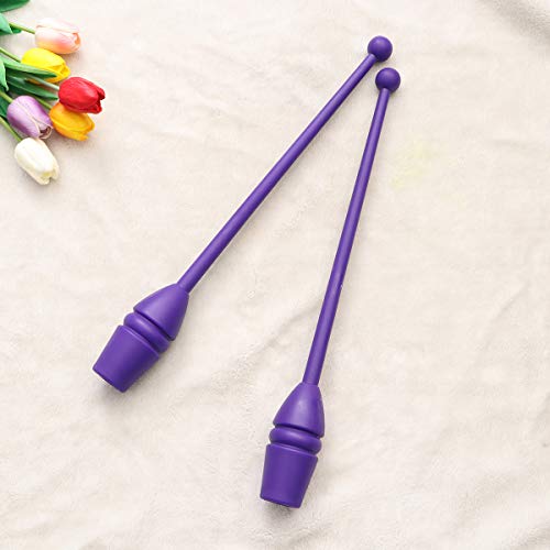 LIOOBO 1 par de Gimnasia rítmica Sticks Fun Sticks Equipo de Ejercicios para niños Adultos Gimnasia Baile Deportes (púrpura) LIOOBO 1 par de Gimnasia rítmica Sticks Fun Sticks Equipo de Ejercicios para niños Adultos Gimnasia Baile Deportes (púrpura)