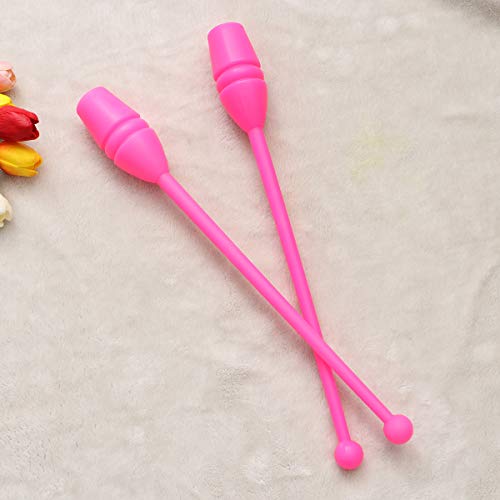 LIOOBO 1 par de Gimnasia rítmica Sticks Fun Sticks Equipo de Ejercicios para niños Adultos Gimnasia Baile Deportes (Rosa) LIOOBO 1 par de Gimnasia rítmica Sticks Fun Sticks Equipo de Ejercicios para niños Adultos Gimnasia Baile Deportes (Rosa)