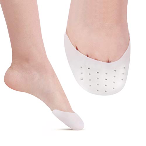 LIOOBO 2 Pares de Almohadillas para los Dedos de Gel de Silicona Suave de Punta para Ballet Zapatillas de Baile para los Tacones Altos para Bailar Bailarines de Ballet (Color de Piel y Blanco) LIOOBO 2 Pares de Almohadillas para los Dedos de Gel de Silicona Suave de Punta para Ballet Zapatillas de Baile para los Tacones Altos para Bailar Bailarines de Ballet (Color de Piel y Blanco)