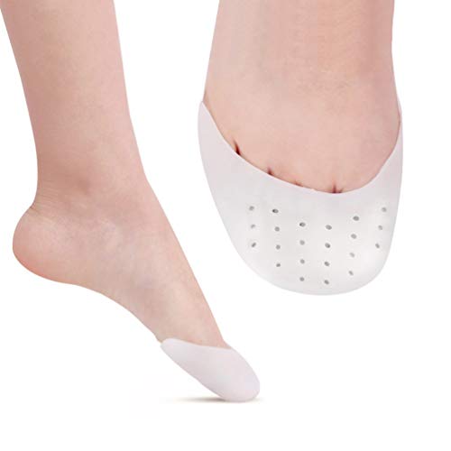 LIOOBO 2 Pares de Almohadillas Protectoras de Puntera de Gel de Sílice Duraderas y Cómodas Almohadillas Protectoras de Punta de Ballet de Punta Suave con Agujeros (Color de Piel y Blanco) LIOOBO 2 Pares de Almohadillas Protectoras de Puntera de Gel de Sílice Duraderas y Cómodas Almohadillas Protectoras de Punta de Ballet de Punta Suave con Agujeros (Color de Piel y Blanco)