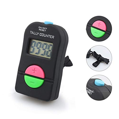 LIOOBO 2 Piezas Contador Digital Led Contador de Mano Electrónico Contador de Clics Contador de Vueltas Números Clicker para Industria Educativa con Sonido LIOOBO 2 Piezas Contador Digital Led Contador de Mano Electrónico Contador de Clics Contador de Vueltas Números Clicker para Industria Educativa con Sonido