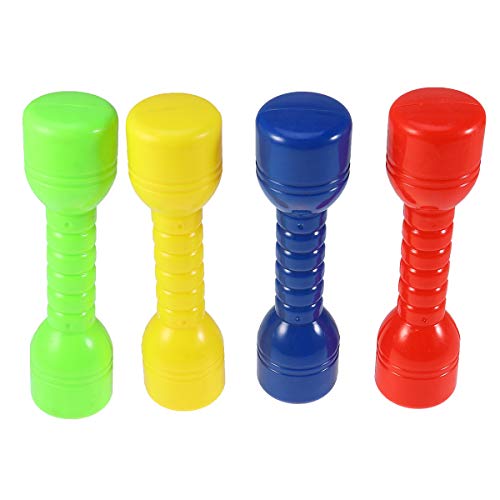LIOOBO 4 Piezas de plástico Mancuernas de Mano para niños Pesos Fitness Fitness en casa Ejercicio para niños Ejercicio físico Fitness Juguete Deportivo (Rojo + Verde + Amarillo + Azul) LIOOBO 4 Piezas de plástico Mancuernas de Mano para niños Pesos Fitness Fitness en casa Ejercicio para niños Ejercicio físico Fitness Juguete Deportivo (Rojo + Verde + Amarillo + Azul)
