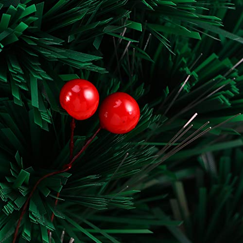LIOOBO 400 pcs Bayas Artificiales elíptica Creativa Bayas del Acebo de Bayas de estimulación para Alquiler en Decoraciones de Navidad LIOOBO 400 pcs Bayas Artificiales elíptica Creativa Bayas del Acebo de Bayas de estimulación para Alquiler en Decoraciones de Navidad