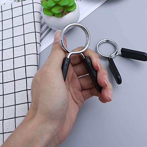 LIOOBO Abrazaderas de Resorte de 30 mm Collares con Mancuernas para el Gimnasio Levantamiento de Pesas en Forma de Powerlifting de Gimnasio LIOOBO Abrazaderas de Resorte de 30 mm Collares con Mancuernas para el Gimnasio Levantamiento de Pesas en Forma de Powerlifting de Gimnasio