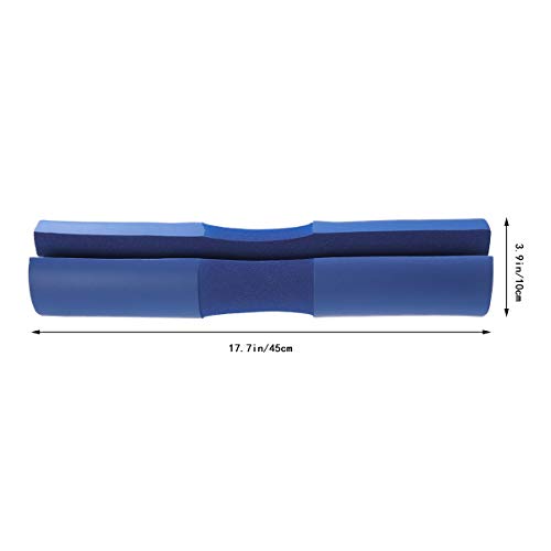 LIOOBO Almohadilla para Barra de Pesas Squats Lunges Hip thrusts protección de Hombros Cuello y Espalda en Sentadillas (Azul)