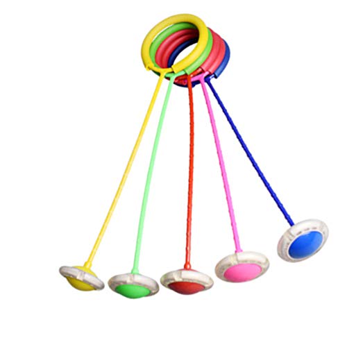 LIOOBO Anillo de Salto Intermitente Bola de Salto Intermitente Bola de Salto de Tobillo Bola de Swing Deportiva Colorida Cuerda de Salto de Fitness para Adultos y Niños