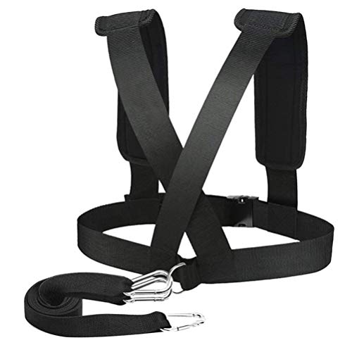 LIOOBO Arnés de Trineo de Pesas Arnés de Entrenamiento de Resistencia de Fitness Ajustable para Entrenamiento de Gimnasio Correr Sprint Fútbol LIOOBO Arnés de Trineo de Pesas Arnés de Entrenamiento de Resistencia de Fitness Ajustable para Entrenamiento de Gimnasio Correr Sprint Fútbol