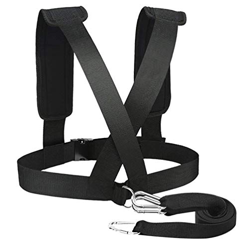 LIOOBO Arnés de Trineo de Pesas Arnés de Entrenamiento de Resistencia de Fitness Ajustable para Entrenamiento de Gimnasio Correr Sprint Fútbol LIOOBO Arnés de Trineo de Pesas Arnés de Entrenamiento de Resistencia de Fitness Ajustable para Entrenamiento de Gimnasio Correr Sprint Fútbol