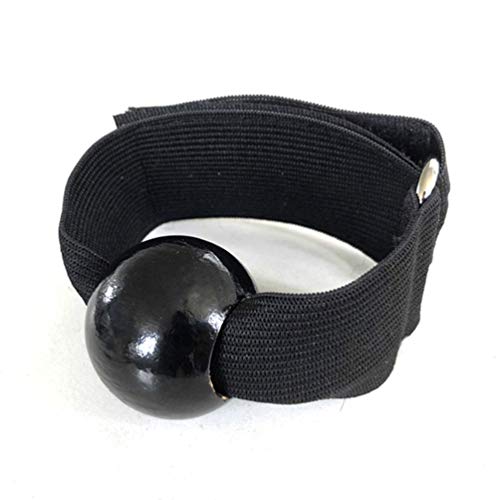 LIOOBO Banda de Entrenamiento de Voleibol 2 Pares de Equipos de Banda de Ejercicio Ayuda Profesional de Corrección Cinturón de Entrenamiento Deportivo con Hebilla (Negro)