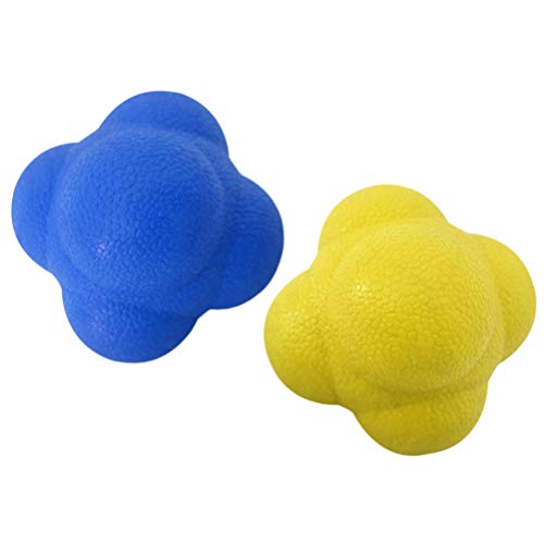 LIOOBO Bola de Reacción de 2 Piezas de Pelota de Reacción Bola de Entrenamiento para Velocidad Agilidad LIOOBO Bola de Reacción de 2 Piezas de Pelota de Reacción Bola de Entrenamiento para Velocidad Agilidad