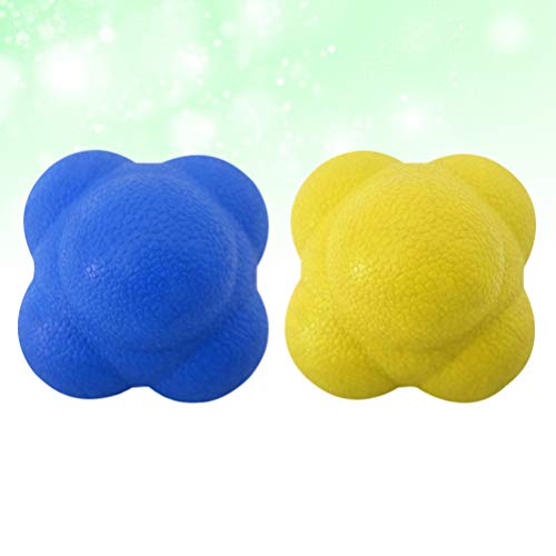 LIOOBO Bola de Reacción de 2 Piezas de Pelota de Reacción Bola de Entrenamiento para Velocidad Agilidad LIOOBO Bola de Reacción de 2 Piezas de Pelota de Reacción Bola de Entrenamiento para Velocidad Agilidad