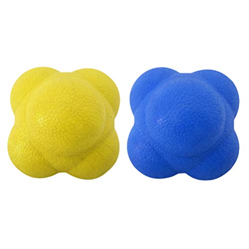 LIOOBO Bola de Reacción de 2 Piezas de Pelota de Reacción Bola de Entrenamiento para Velocidad Agilidad LIOOBO Bola de Reacción de 2 Piezas de Pelota de Reacción Bola de Entrenamiento para Velocidad Agilidad