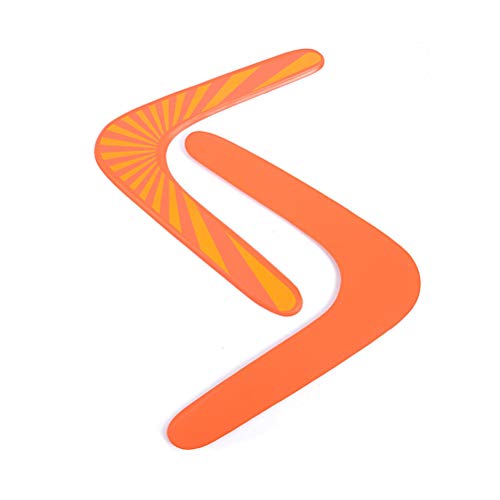 LIOOBO Boomerang de Madera superduro, ecológico con un diseño Maravilloso, para niños y Adultos