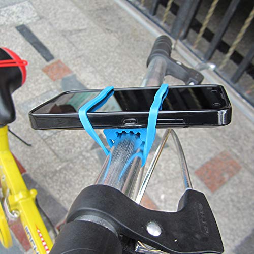 LIOOBO - Cinta de silicona para manillar de bicicleta, cinta de goma, 10 unidades (varios colores)