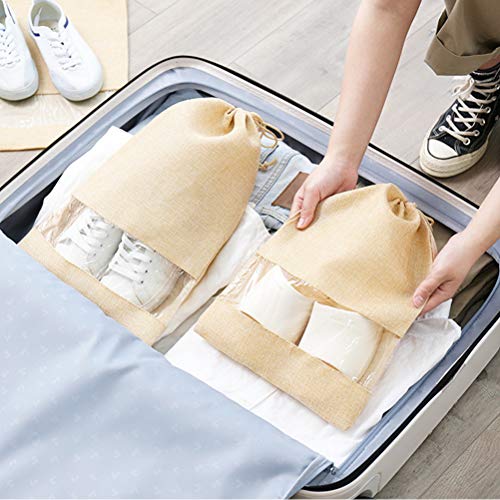 LIOOBO Organizador del Embalaje de la Bolsa del Almacenamiento de los Zapatos del Lazo de 4pcs para el Viaje casero LIOOBO Organizador del Embalaje de la Bolsa del Almacenamiento de los Zapatos del Lazo de 4pcs para el Viaje casero